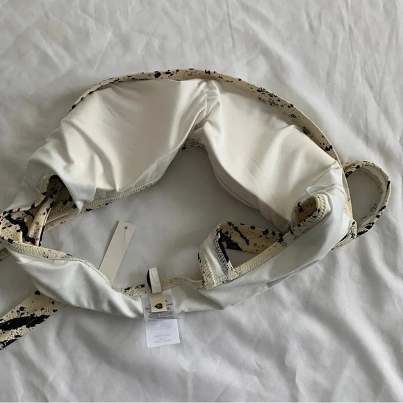 Madewell Second Wave Balconette Bikini Top Swimsuit Speckled Tiger 2XL XXL New! - Picture 10 of 14